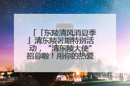 「东陵清风消夏季」清东陵暑期特别活动，“清东陵大使”招募啦！用你的热爱守护世界遗产！