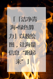 「洁净青海•绿色算力」以数绘图，让海量信息“跑起来”