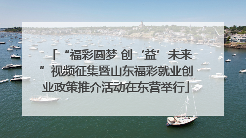 “福彩圆梦 创‘益’未来”视频征集暨山东福彩就业创业政策推介活动在东营举行