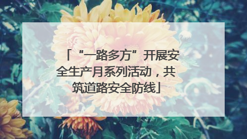 “一路多方”开展安全生产月系列活动，共筑道路安全防线