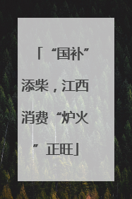 “国补”添柴，江西消费“炉火”正旺