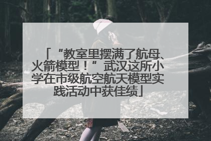 “教室里摆满了航母、火箭模型！”武汉这所小学在市级航空航天模型实践活动中获佳绩