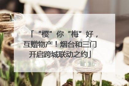 “樱”你“梅”好，互赠物产！烟台和三门开启跨城联动之约