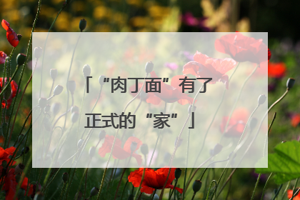 “肉丁面”有了正式的“家”