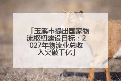 玉溪市提出国家物流枢纽建设目标：2027年物流业总收入突破千亿