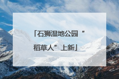 石狮湿地公园“稻草人”上新