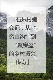石东村蝶变记：从“穷山沟”到“聚宝盆”的乡村振兴传奇