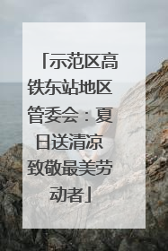 示范区高铁东站地区管委会：夏日送清凉 致敬最美劳动者