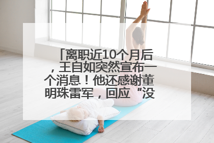 离职近10个月后，王自如突然宣布一个消息！他还感谢董明珠雷军，回应“没看过格力工资条”：真的不那么重要！