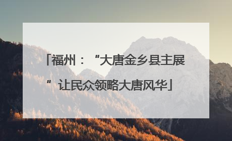 福州：“大唐金乡县主展”让民众领略大唐风华