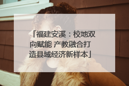 福建安溪：校地双向赋能 产教融合打造县域经济新样本
