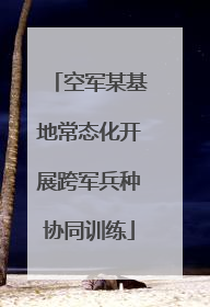 空军某基地常态化开展跨军兵种协同训练