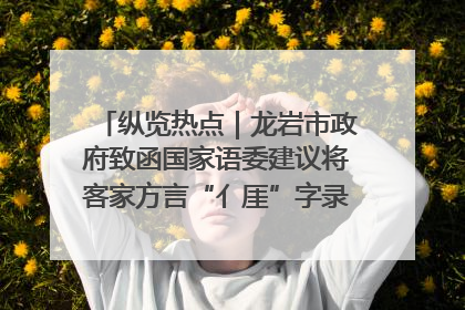 纵览热点｜龙岩市政府致函国家语委建议将客家方言“亻厓”字录入《新华字典》引发热议，当地回应