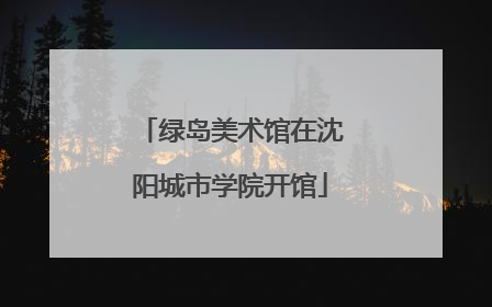 绿岛美术馆在沈阳城市学院开馆