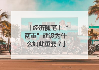 经济随笔丨“两重”建设为什么如此重要？