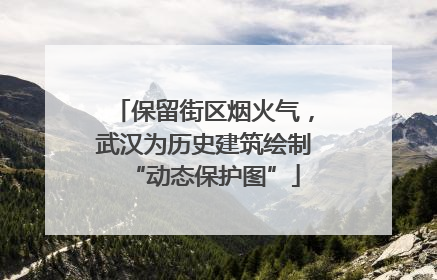 保留街区烟火气，武汉为历史建筑绘制“动态保护图”