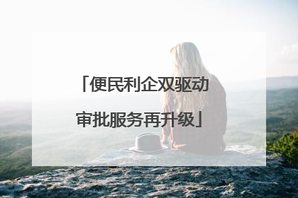 便民利企双驱动 审批服务再升级