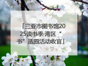 三亚市图书馆2025读书季·湾区“书”适圈活动收官