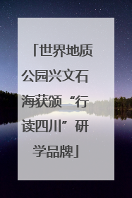 世界地质公园兴文石海获颁“行读四川”研学品牌