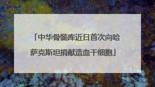 中华骨髓库近日首次向哈萨克斯坦捐献造血干细胞