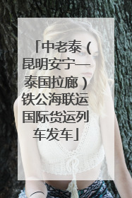中老泰（昆明安宁—泰国拉廊）铁公海联运国际货运列车发车