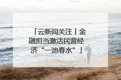 云新闻关注丨金融担当激活民营经济“一池春水”