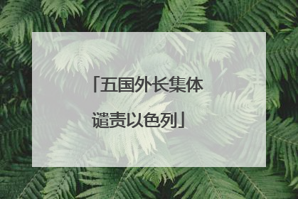 五国外长集体谴责以色列