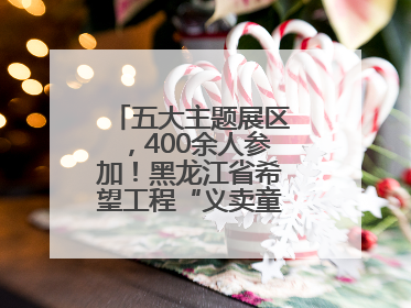 五大主题展区，400余人参加！黑龙江省希望工程“义卖童园”活动举行