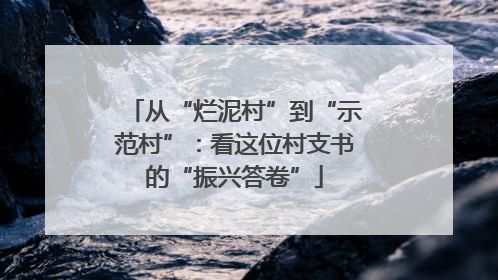 从“烂泥村”到“示范村”：看这位村支书的“振兴答卷”