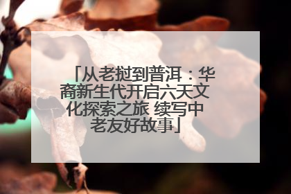 从老挝到普洱：华裔新生代开启六天文化探索之旅 续写中老友好故事
