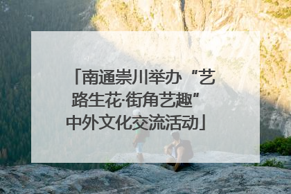 南通崇川举办“艺路生花·街角艺趣”中外文化交流活动