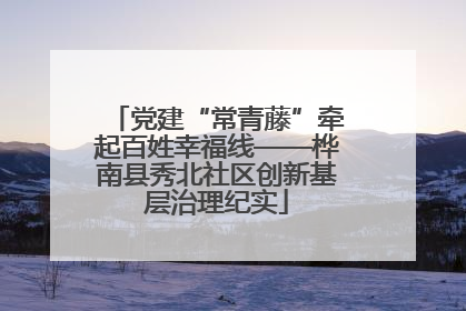党建“常青藤”牵起百姓幸福线——桦南县秀北社区创新基层治理纪实