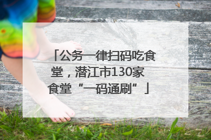 公务一律扫码吃食堂，潜江市130家食堂“一码通刷”