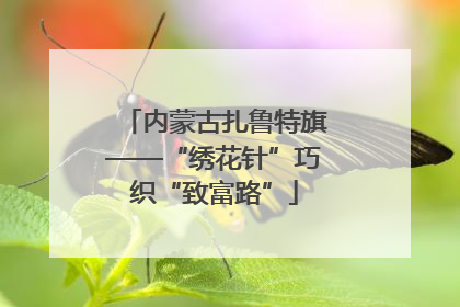 内蒙古扎鲁特旗——“绣花针”巧织“致富路”