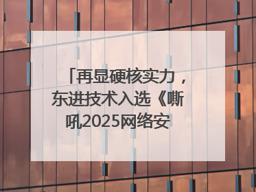 再显硬核实力，东进技术入选《嘶吼2025网络安全产业图谱》