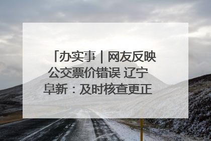 办实事｜网友反映公交票价错误 辽宁阜新：及时核查更正 加强实时巡检