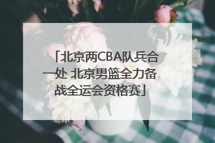 北京两CBA队兵合一处 北京男篮全力备战全运会资格赛