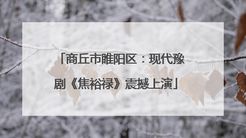 商丘市睢阳区：现代豫剧《焦裕禄》震撼上演