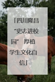 四川隆昌“史志进校园” 厚植学生文化自信