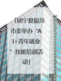团宁夏银川市委举办“AI+青年就业”技能培训活动