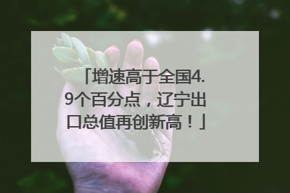 增速高于全国4.9个百分点，辽宁出口总值再创新高！