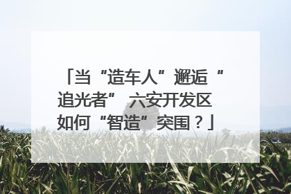 当“造车人”邂逅“追光者” 六安开发区如何“智造”突围？