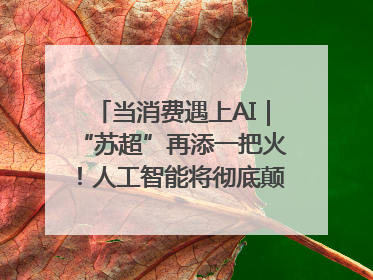 当消费遇上AI｜“苏超”再添一把火！人工智能将彻底颠覆绿茵场？