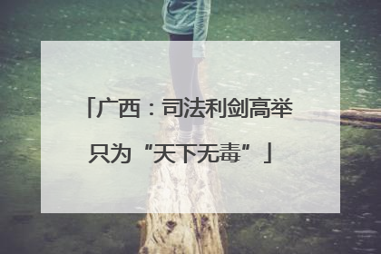 广西：司法利剑高举 只为“天下无毒”