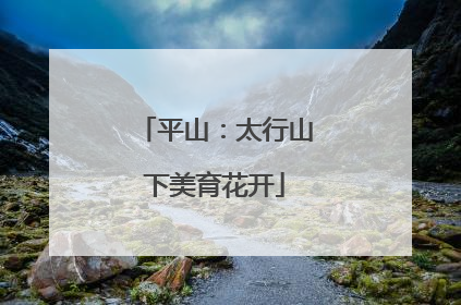平山：太行山下美育花开