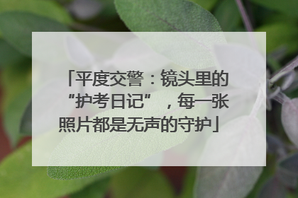 平度交警：镜头里的“护考日记”，每一张照片都是无声的守护