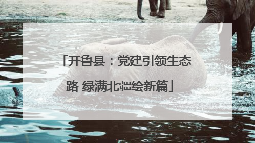 开鲁县：党建引领生态路 绿满北疆绘新篇