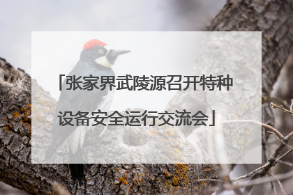 张家界武陵源召开特种设备安全运行交流会