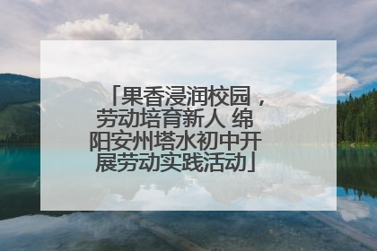 果香浸润校园，劳动培育新人 绵阳安州塔水初中开展劳动实践活动