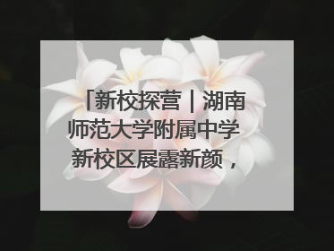 新校探营｜湖南师范大学附属中学新校区展露新颜，9月开学迎新